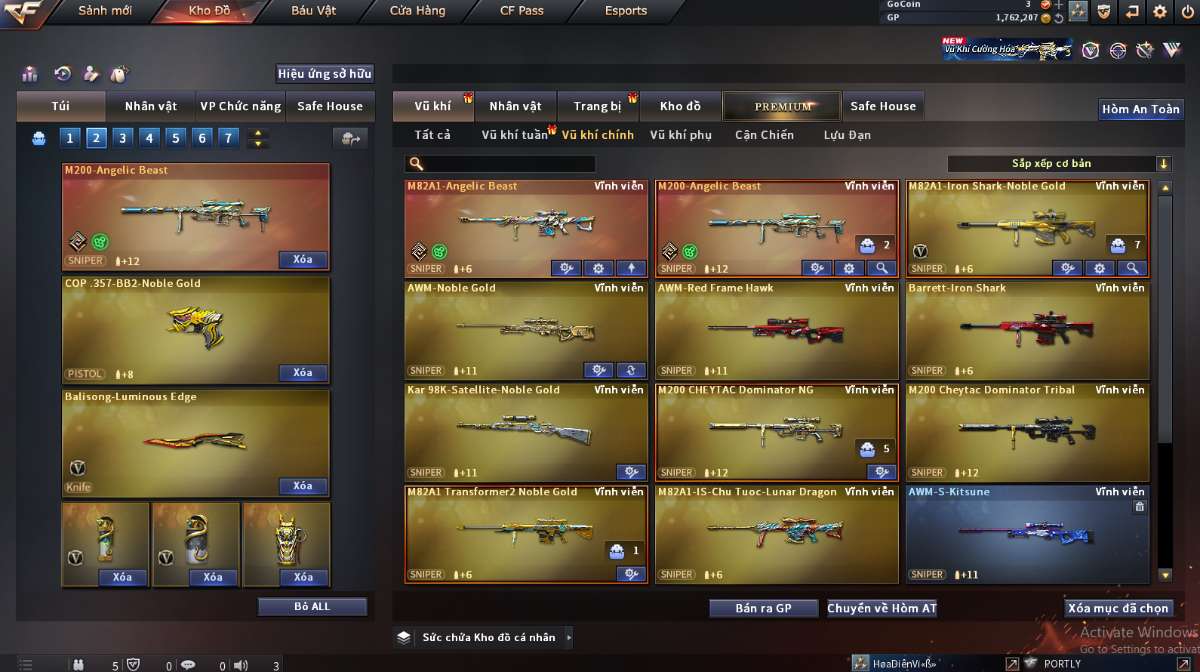 shop acc cf uy tin gia re